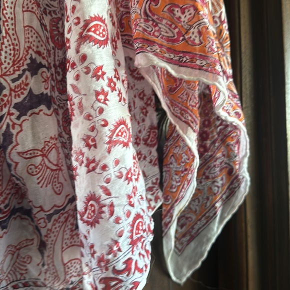 Spanish Moss California Boho Hippie Flutter Sleeve Off The Shoulder Top - Picture 2 of 5